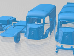 Citroen H Van 1980 Printable 3D Print Model