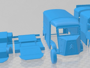 Citroen H Van 1980 Printable Modèles 3D en vedette