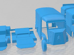 Citroen H Van 1980 Printable 3D Print Model