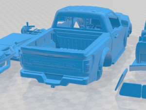 F 150 Raptor Regular Cab 2022 Printable Car in separate parts 3D 프린트 모델