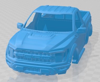 F 150 Raptor Regular Cab 2022 Printable Body Car 3D Print Model .c4d .max .obj .3ds .fbx .stl .blend 