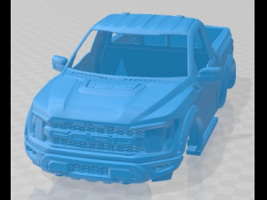 F 150 Raptor Regular Cab 2022 Printable Body Car 3Dプリントモデル