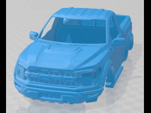 F 150 Raptor Regular Cab 2022 Carrozzeria stampabile Modello di stampa 3D