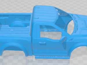 F 150 Raptor Regular Cab 2022 Printable Body Car 3D Print Model
