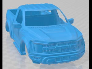 F 150 Raptor Regular Cab 2022 Printable Body Car 3D Print Model