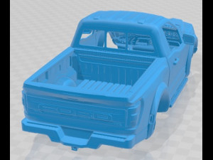 F 150 Raptor Regular Cab 2022 Printable Body Car 3D Print Model