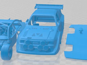 Audi Quattro Sport S1 1985 Printable Car 3D Print Model
