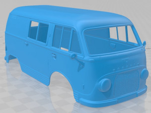 Taunus Transit FK1250 1963 Printable Body Van 3D Baskı Modeli