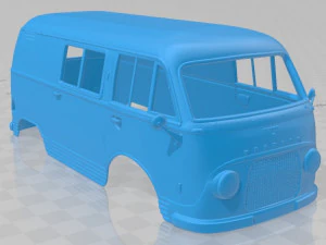 Taunus Transit FK1250 1963 Printable Body Van 3D Print Model