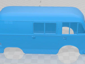 Taunus Transit FK1250 1963 Printable Body Van 3D Print Model