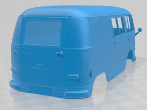 Taunus Transit FK1250 1963 Printable Body Van 3D Baskı Modeli
