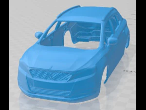 Peugeot DS 6 2017 Printable Body Car 3D Print Model