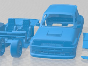 Renault 5 Turbo R Printable Car Modelo de Impressão 3D