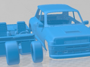 Renault 5 Turbo R Printable Car Model Cetak 3D