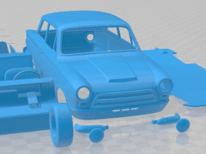 Lotus Cortina 1963 Printable Car in separate parts 3D Print Model
