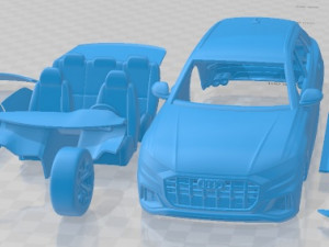 Audi SQ8 2019 Printable Car Modèles 3D en vedette