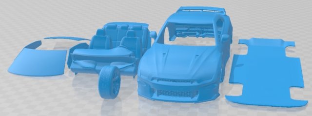 Nissan GT R 2024 Printable Car Modello di stampa 3D .c4d .max .obj .3ds .fbx .stl .blend 