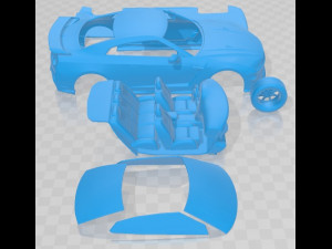 Nissan GT R 2024 Printable Car Modello di stampa 3D