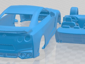 Nissan GT R 2024 Printable Car Modello di stampa 3D