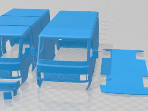 Mercedes Benz MB100 1988 Printable Van 3D Print Model