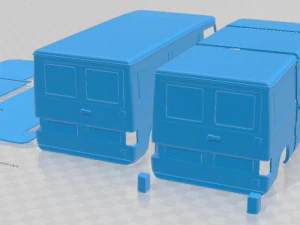 Mercedes Benz MB100 1988 Printable Van 3D Print Model