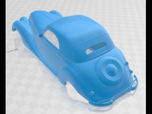 327 Cabriolet 1937 Printable Body Car 3D Принт Модель