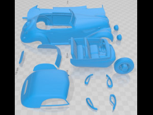 327 Cabriolet 1937 Printable Car Modello di stampa 3D
