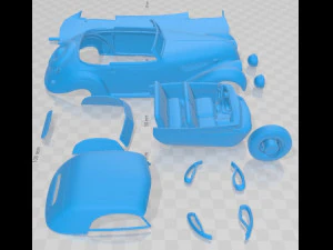 327 Cabriolet 1937 Printable Car 3D Print Model