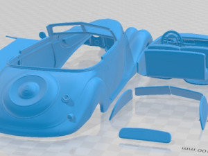 327 Cabriolet 1937 Printable Car Modello di stampa 3D