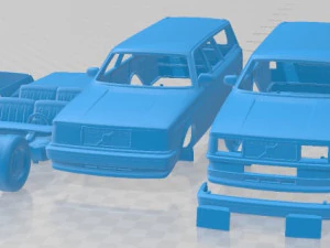 Volvo 245 Wagon 1979 Printable Car 3D Print Model