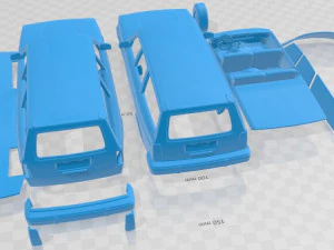 Volvo 245 Wagon 1979 Printable Car 3D Print Model