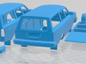 Volvo 245 Wagon 1979 Printable Car 3D Print Model