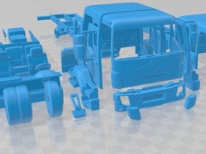 Volvo Fl Crew Cab 2013 Printable Truck Modello di stampa 3D