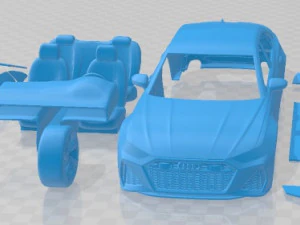 Audi RS6 Sedan 2020 Yazdırılabilir Araba 3D Baskı Modeli