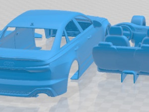 Audi RS6 Sedan 2020 Printable Car 3D-Druckmodell
