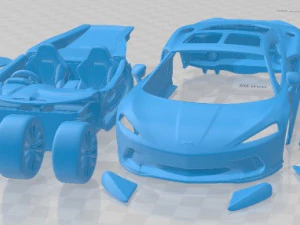 Mclaren GT 2020 Yazdırılabilir Araba 3D Baskı Modeli