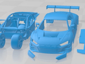 Audi R8 LMS GT3 2020 Printable Car 3D 打印模型