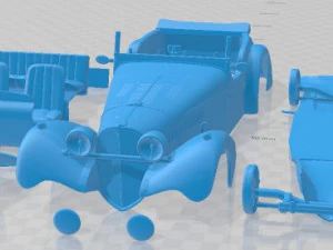 Bugatti 57SC Tour 1937 Printable Car 3D Print Model