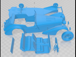Bugatti 57SC Tour 1937 Printable Car 3D 打印模型
