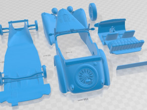 Bugatti 57SC Tour 1937 Printable Car 3D 打印模型