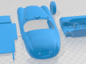 Ferrari 166 MM Barchetta Printable Car 3D-printmodel