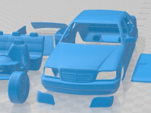 Mercedes Benz S Class 1999 W140 Printable Car 3D Print Model