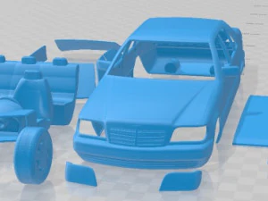 Carro imprim&iacute;vel Mercedes Benz Classe S 1999 W140 Modelo de Impressão 3D