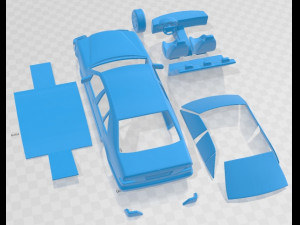 Mercedes Benz S Class 1999 W140 Printable Car 3D Baskı Modeli