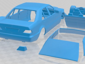 Mercedes Benz S Class 1999 W140 Printable Car 3D Baskı Modeli