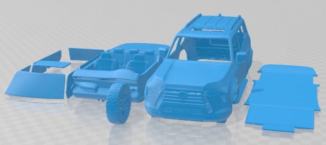 Lexus GX Overtrail 2023 Printable Car 3D Print Model .c4d .max .obj .3ds .fbx .stl .blend