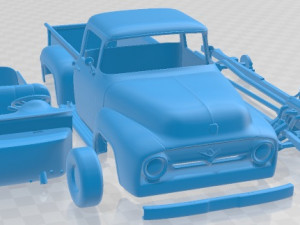 F 100 1956 Printable Car in separate parts Modello di stampa 3D