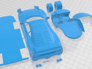 Ferrari F40 1987 Printable Car 3D Baskı Modeli