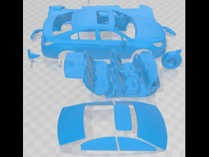 Subaru Legacy 2014 Printable Car 3D Принт Модель