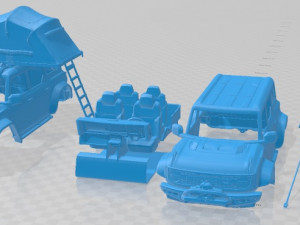 Raptor Rooftop Tent Printable Car 3D Print Model